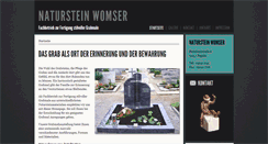 Desktop Screenshot of naturstein-womser.de