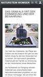 Mobile Screenshot of naturstein-womser.de